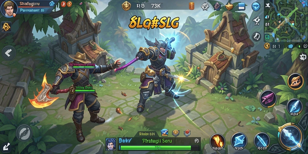 Tampilan gameplay 73K yang menegangkan dan strategis.