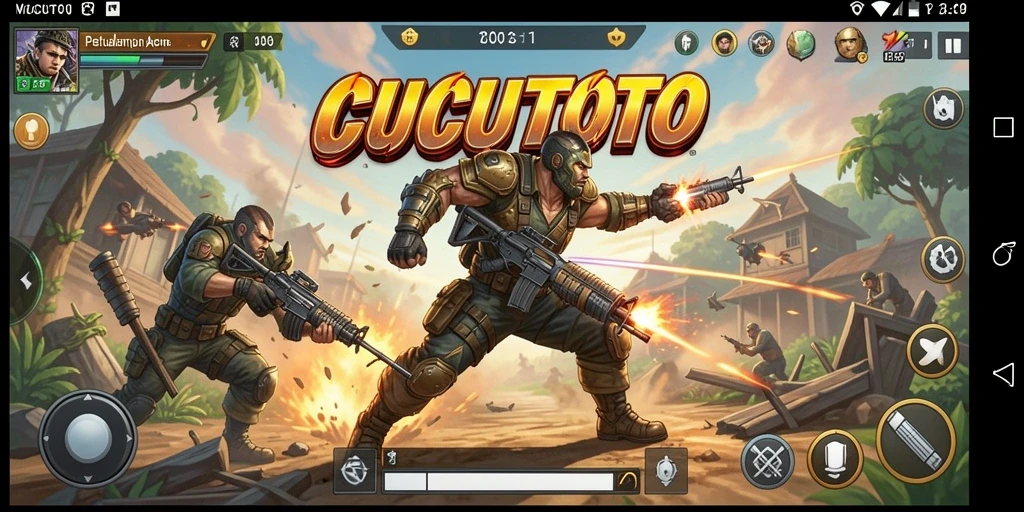 Gameplay seru CUCUTOTO dengan aksi bertarung yang dinamis.