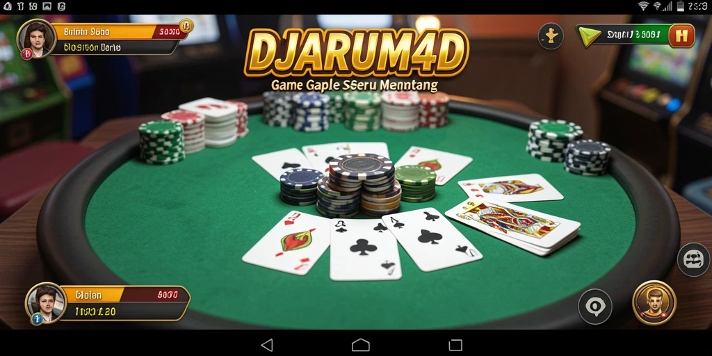 Screenshot gameplay Gaple di DJARUM4D yang menampilkan suasana seru.