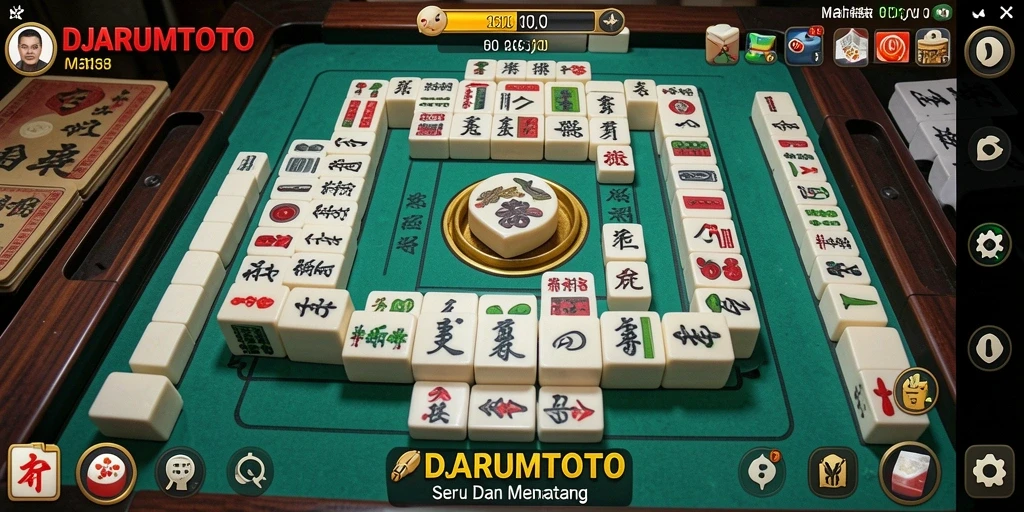 Screenshot DJARUMTOTO menampilkan aksi permainan Mahjong yang mendebarkan.