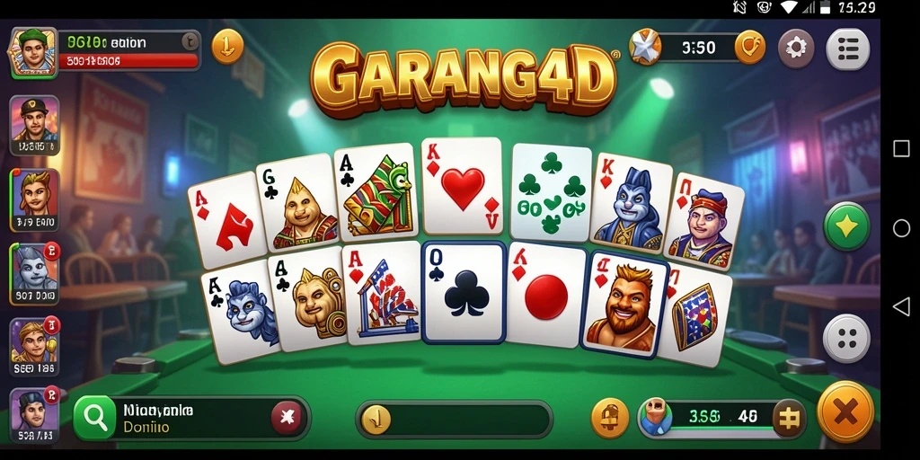 Tampilan gameplay dominonya yang seru dan menarik.