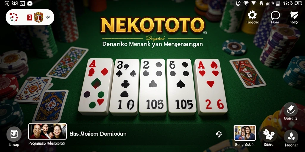 Tampilan gameplay seru dan interaktif dalam NEKOTOTO.