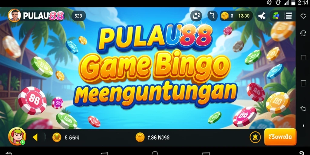 Tampilan gameplay Bingo PULAU88 yang seru dan interaktif.