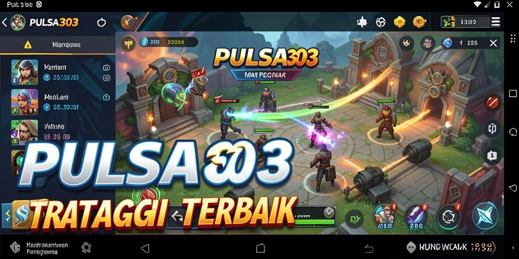 Screenshot gameplay PULSA303 menunjukkan pertempuran strategis yang mendebarkan.