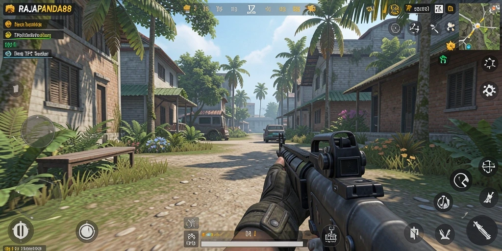 Tampilan gameplay RAJAPANDA88 yang mendebarkan dan penuh aksi.
