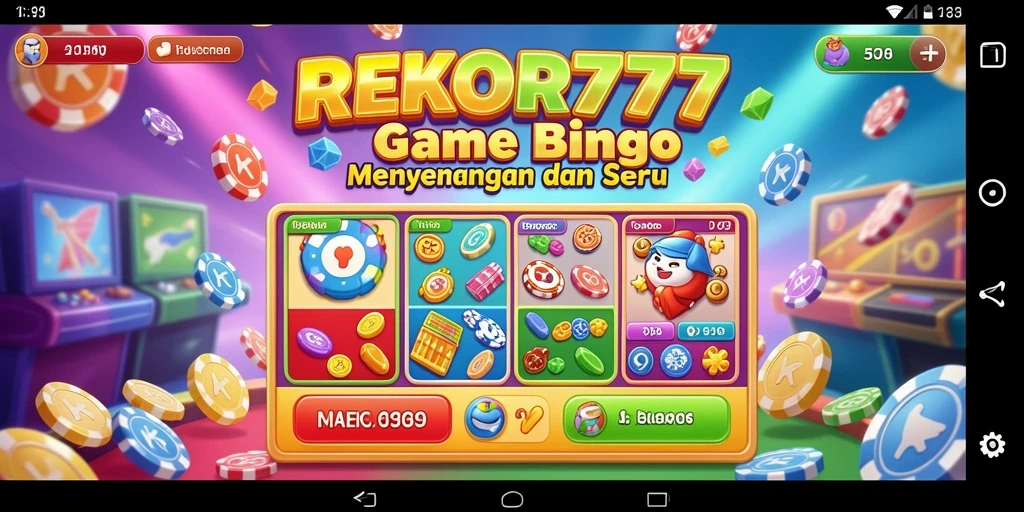 Tampilan gameplay Bingo yang seru dan menarik di REKOR777.