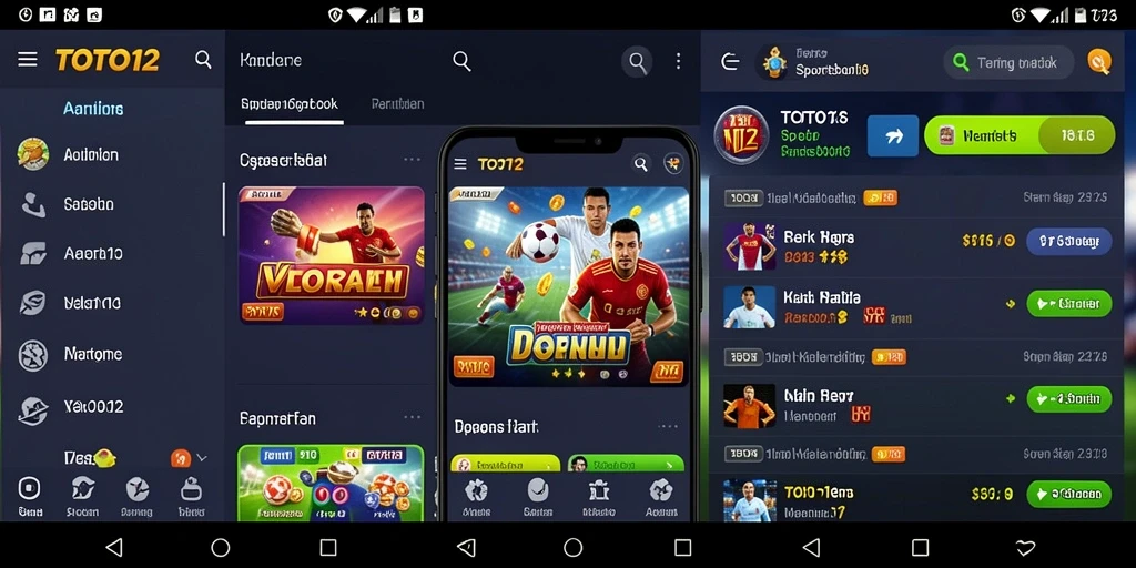 Tampilan gameplay yang menarik dari TOTO12 untuk taruhan olahraga.