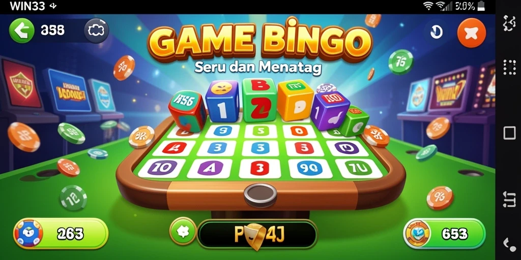 Tampilan gameplay Bingo yang menarik dan mengasyikkan.